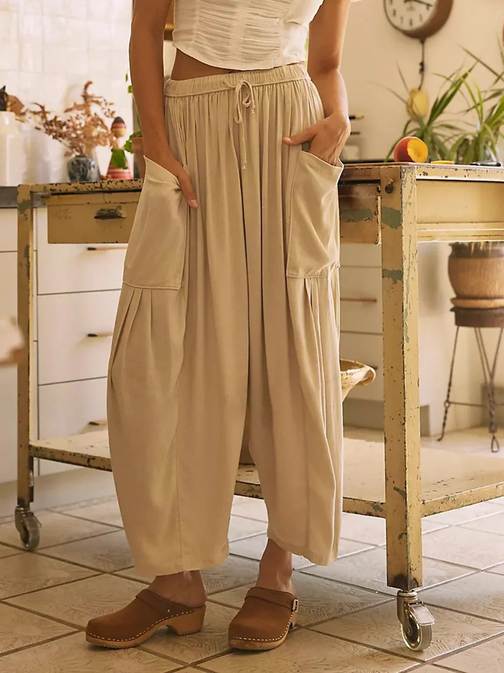 Full Size Wide Leg Pants with Pockets – Trendsi | ClozArt
