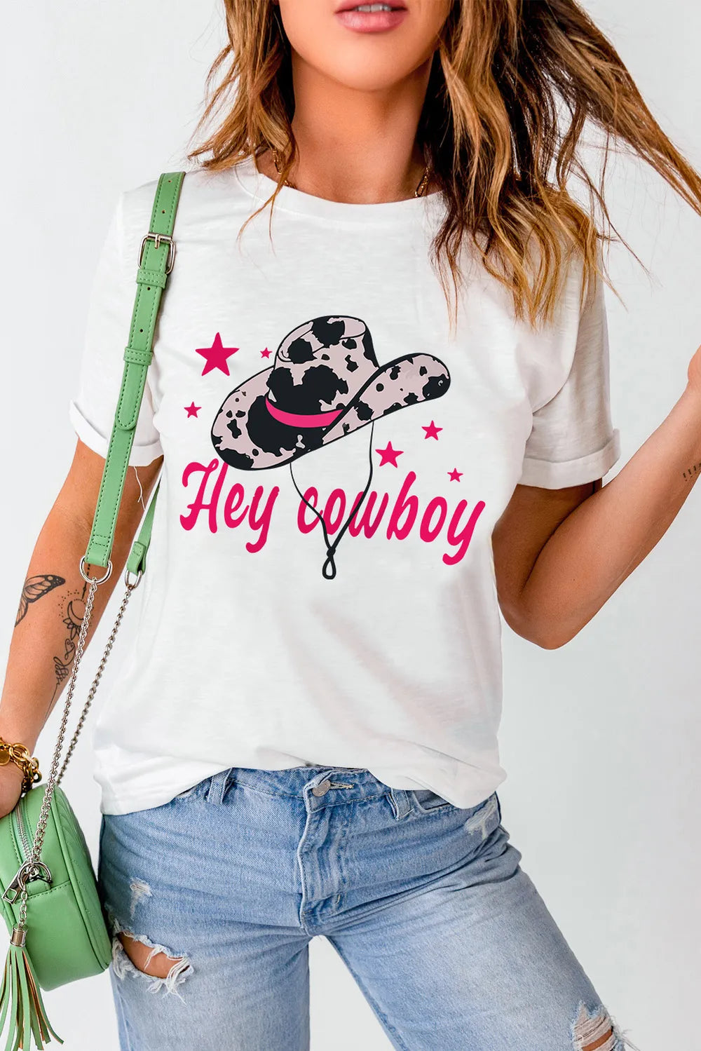Graphic Round Neck Short Sleeve T-Shirt – Trendsi | ClozArt