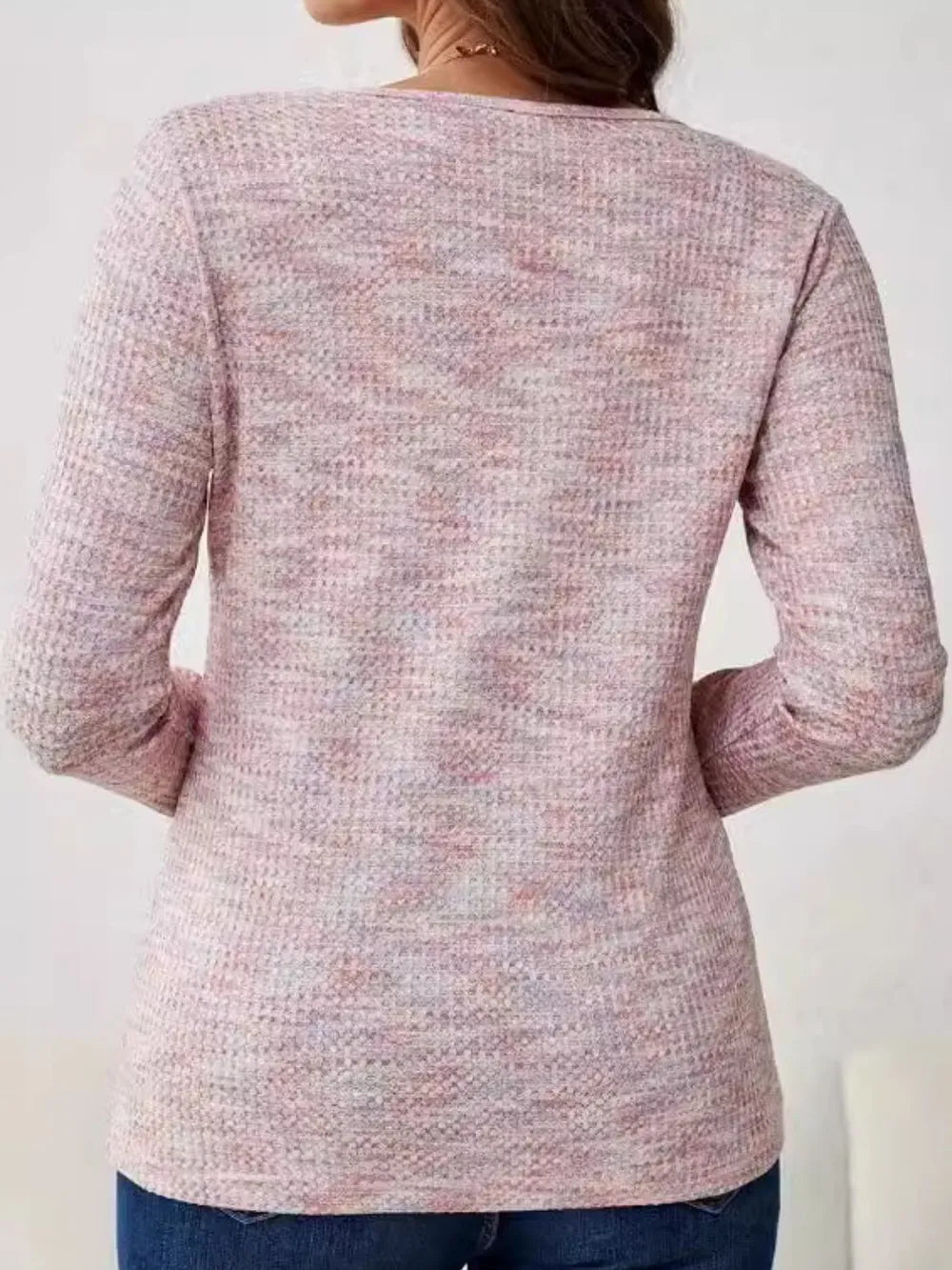 V-Neck Long Sleeve T-Shirt – Trendsi | ClozArt