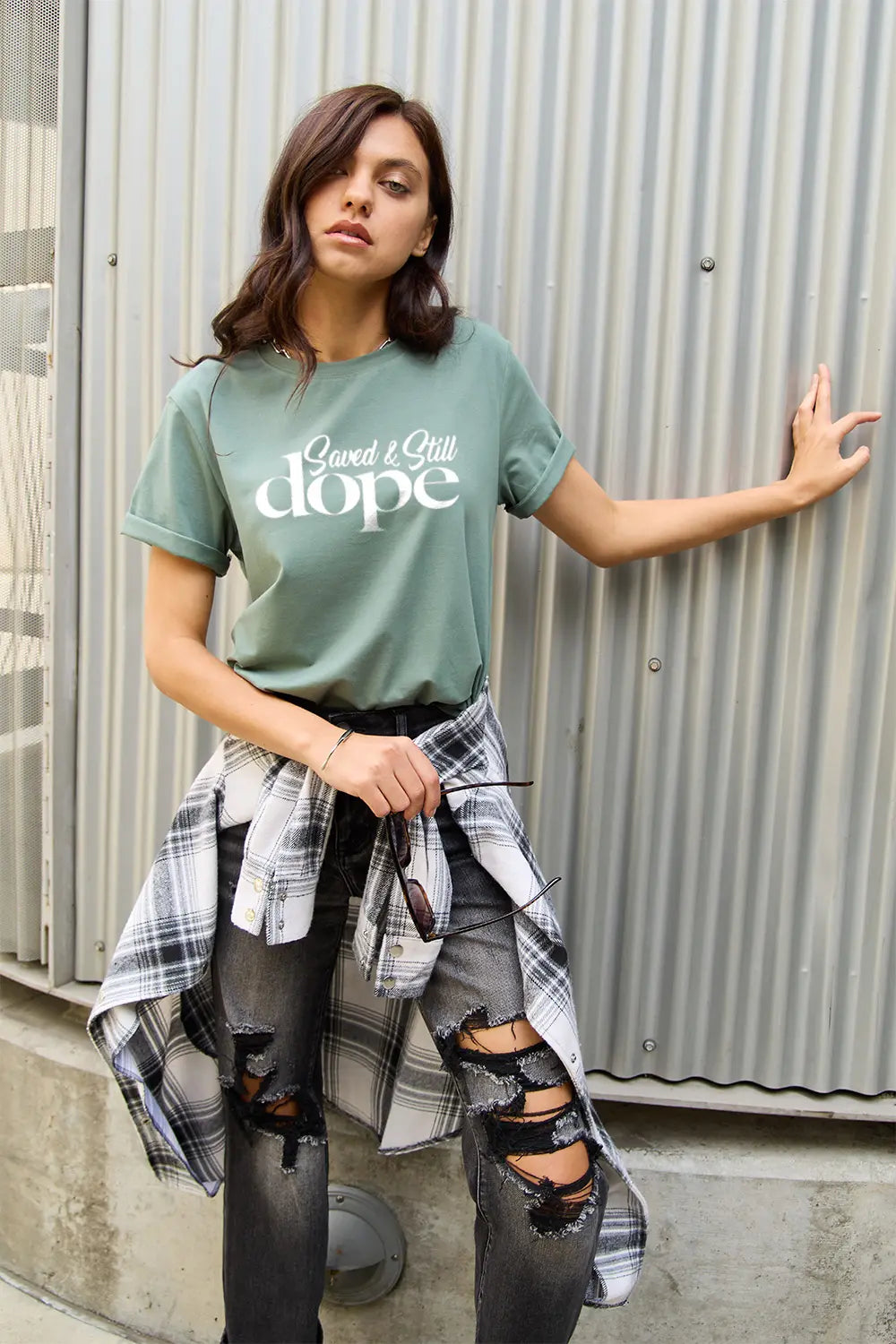 Simply Love Full Size Letter Graphic Short Sleeve T-Shirt – Trendsi | ClozArt