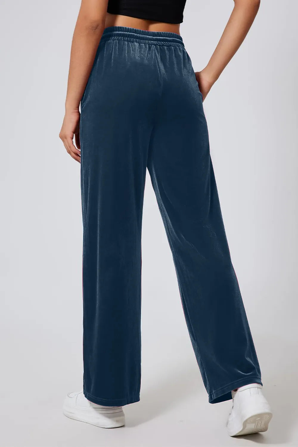 Drawstring Elastic Waist Straight Leg Pants – Trendsi | ClozArt