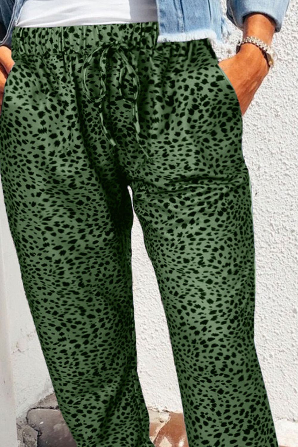 Leopard Print Joggers with Pockets – Trendsi | ClozArt