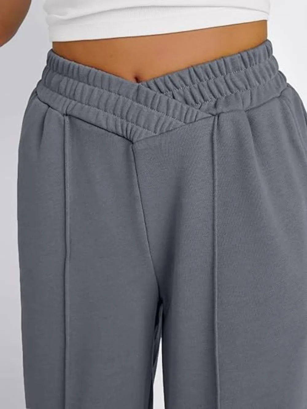 Elastic Waist Wide Leg Pants – Trendsi | ClozArt