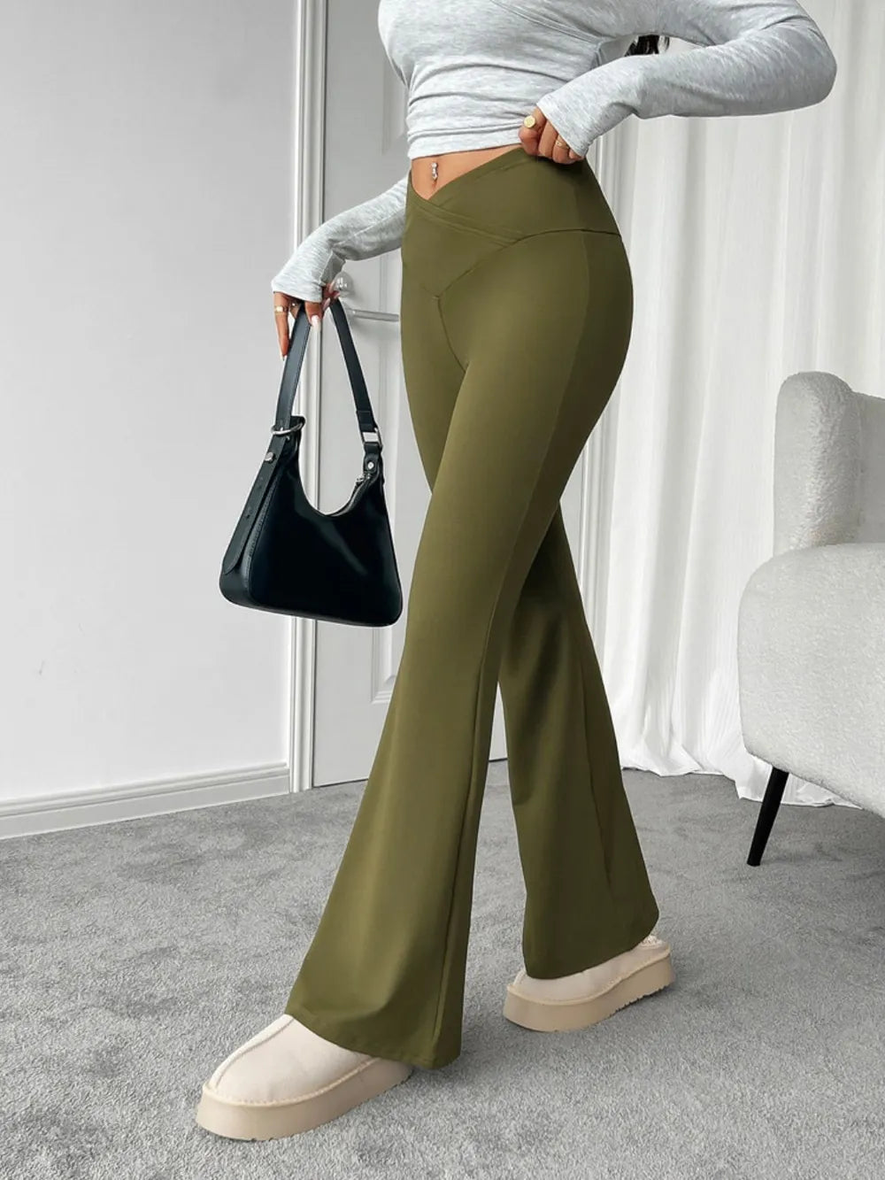 Devine Highly Stretchy Bootcut Pants – Trendsi | ClozArt