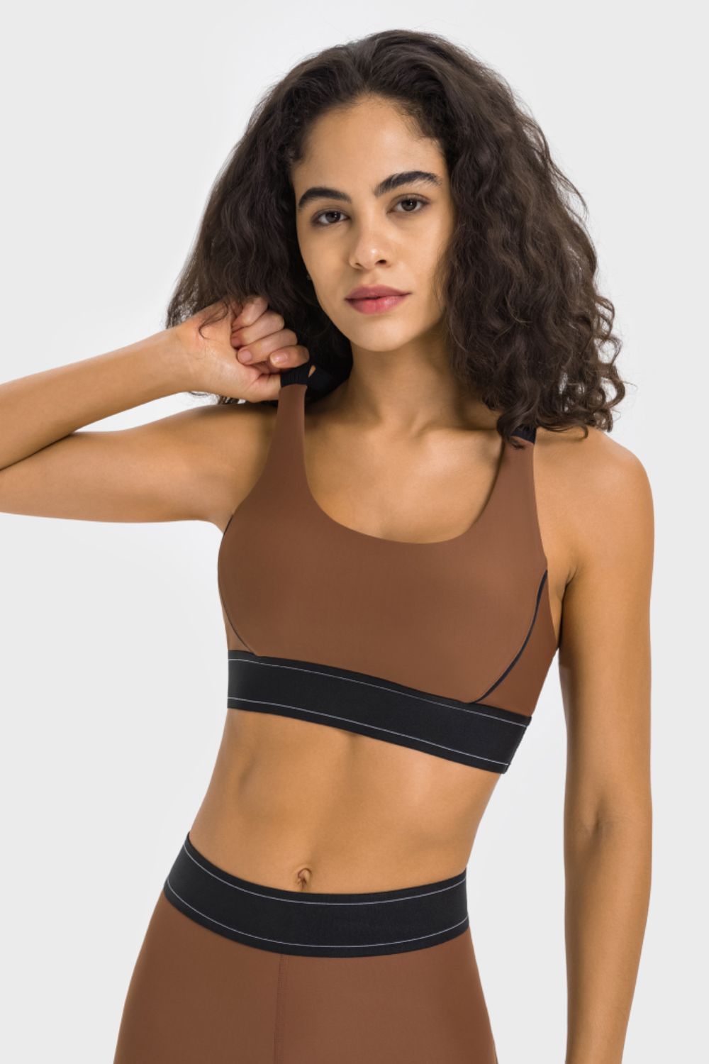 Millennia Contrast Sports Bra – Trendsi | ClozArt