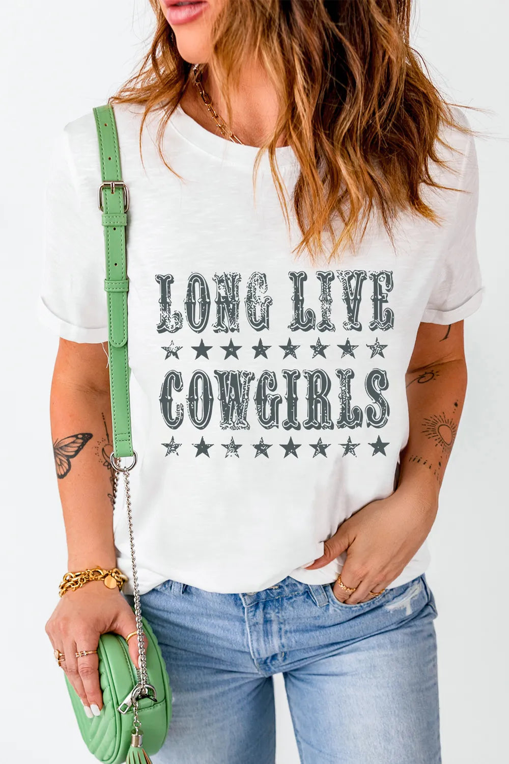 Letter Graphic Round Neck Short Sleeve T-Shirt – Trendsi | ClozArt