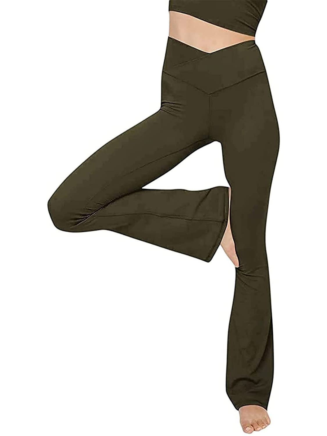 V-Waist Bootcut Long Pants – Trendsi | ClozArt