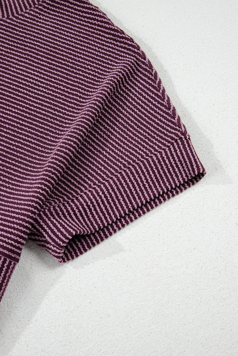 Myosotis Plain Corded Mock Neck T Shirt – Shewin | ClozArt