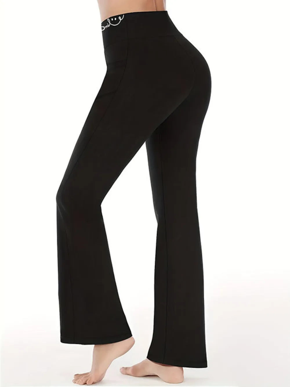 Bootcut High Rise Pants with Pockets – Trendsi | ClozArt
