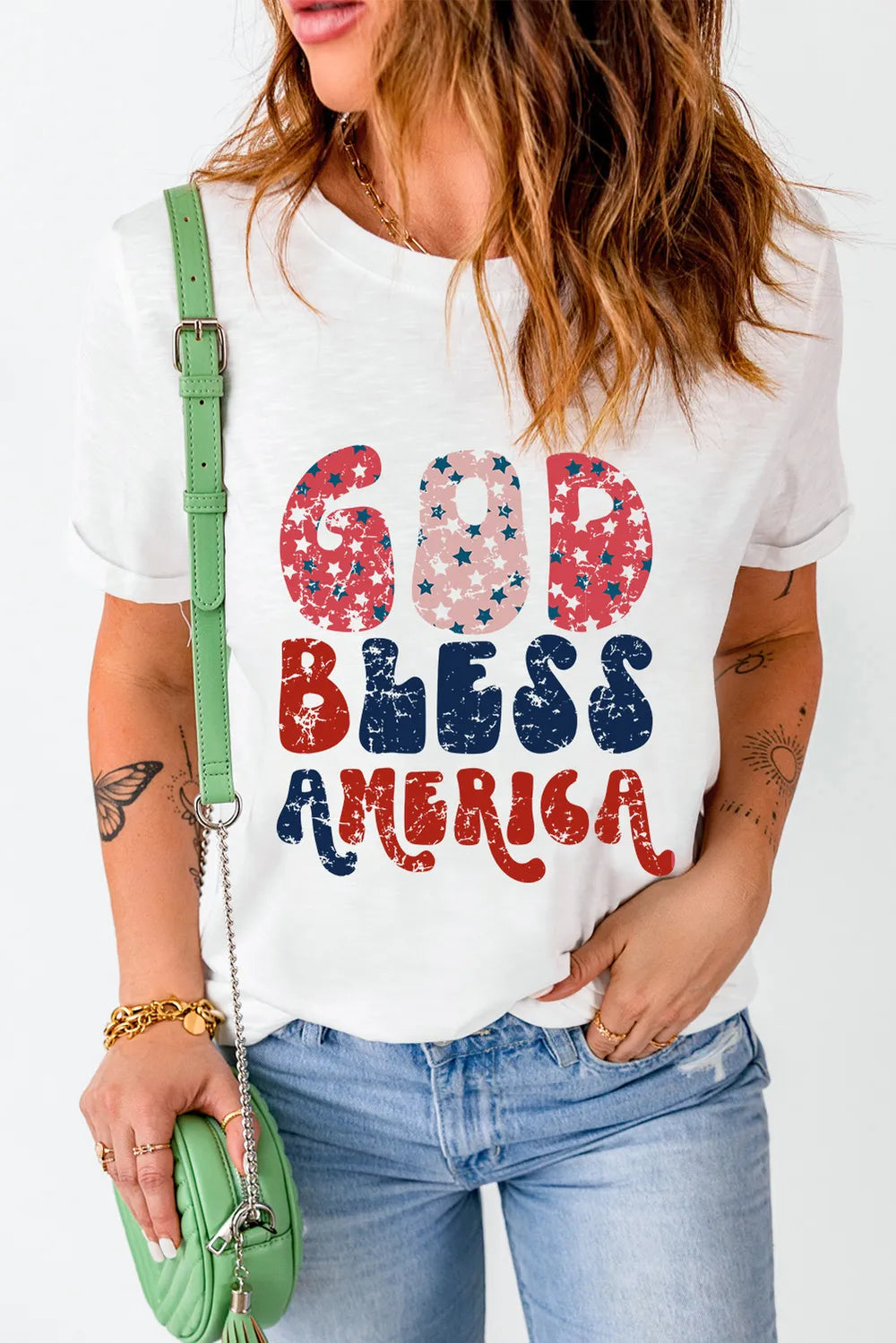 Letter Graphic Round Neck Short Sleeve T-Shirt – Trendsi | ClozArt