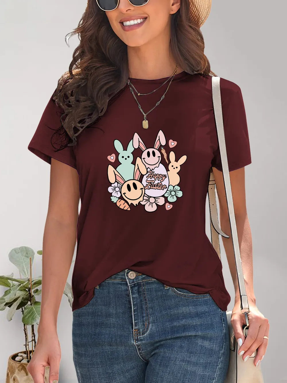Graphic Round Neck Short Sleeve T-Shirt – Trendsi | ClozArt