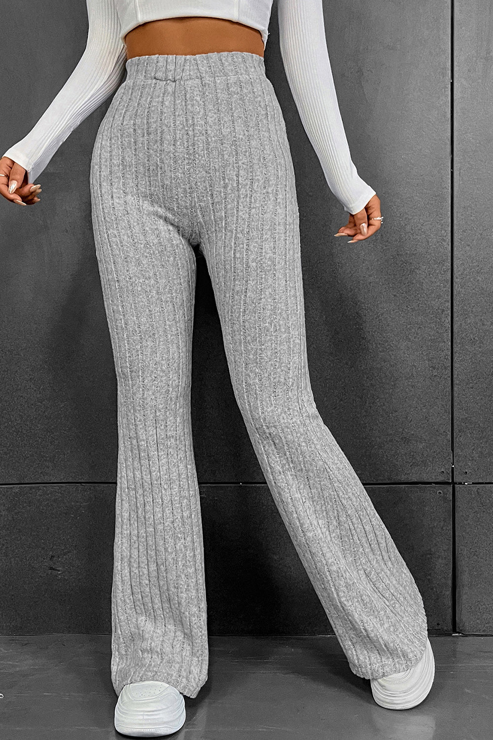 Ribbed Long Pants – Trendsi | ClozArt