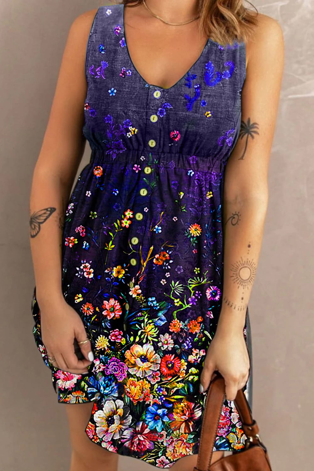 Double Take Scoop Neck Buttoned Sleeveless Magic Dress with Pockets – Trendsi | ClozArt