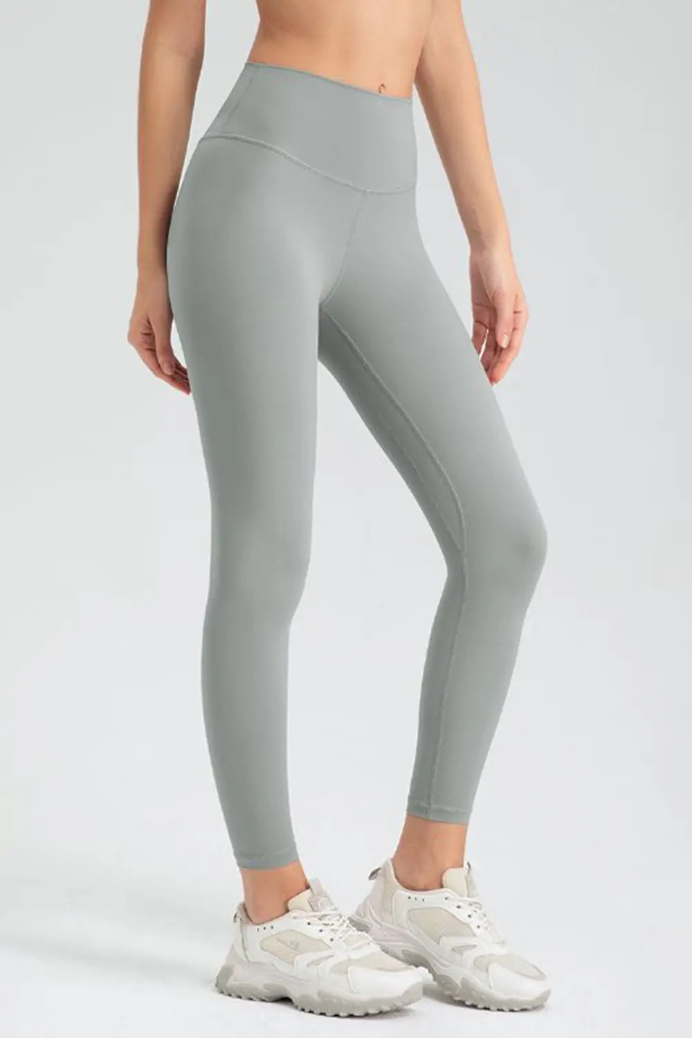 Wide Waistband Slim Fit Active Leggings – Trendsi | ClozArt