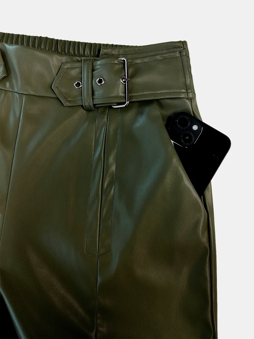 Half Elastic Waist Wide Leg Pants – Trendsi | ClozArt