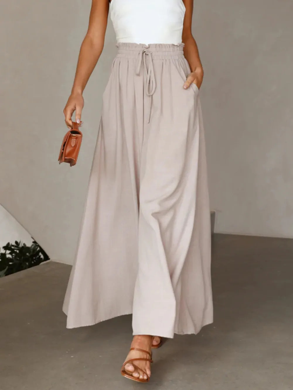 High Waist Wide Leg Pants – Trendsi | ClozArt