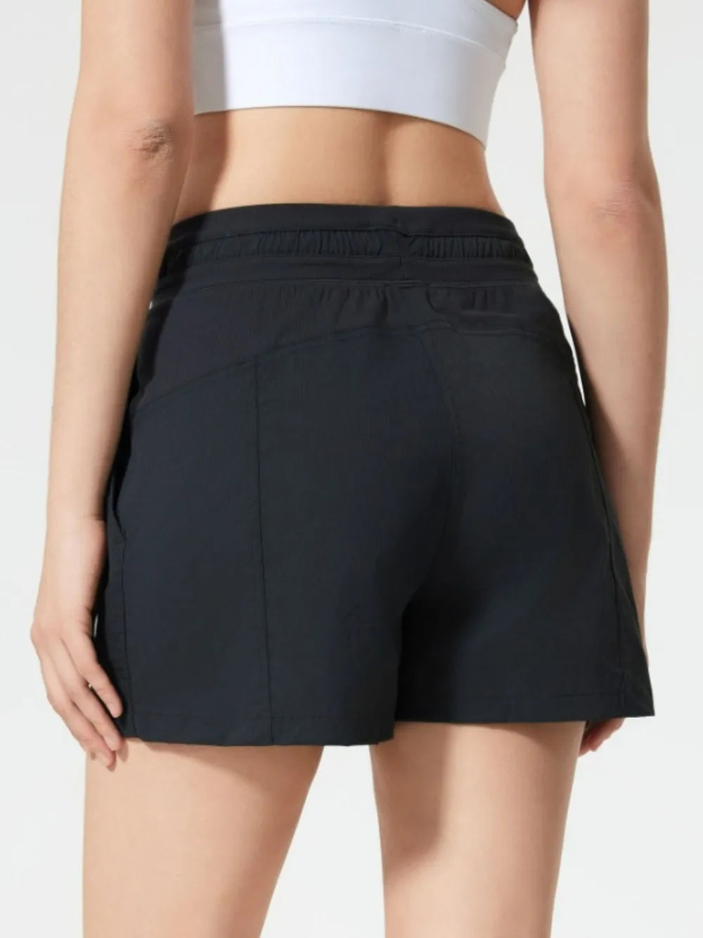 Millennia Drawstring Active Shorts with Pockets – Trendsi | ClozArt