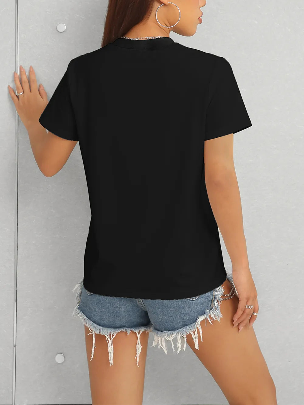 Heart Round Neck Short Sleeve T-Shirt – Trendsi | ClozArt