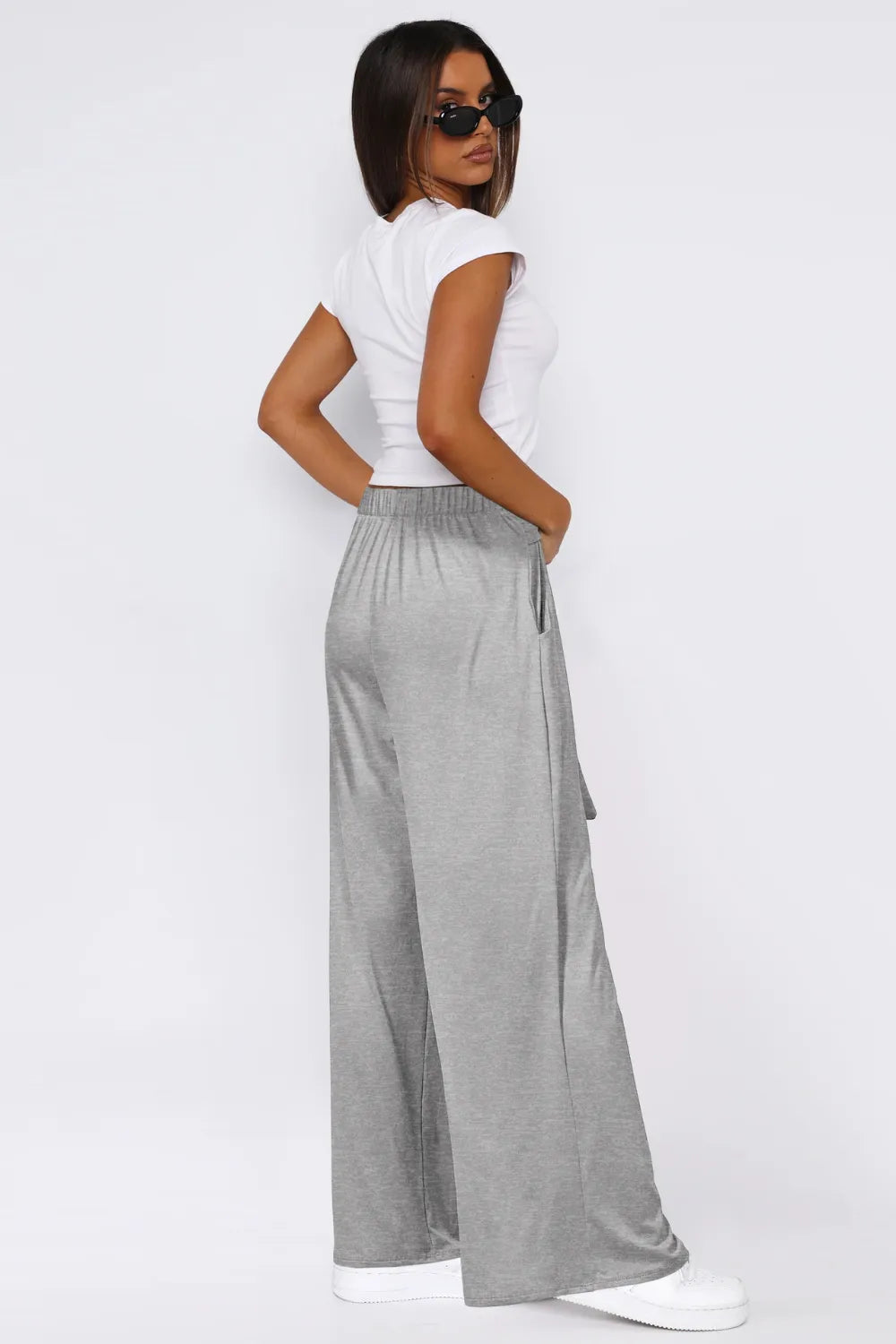 Tied Pocketed Wide Leg Pants – Trendsi | ClozArt