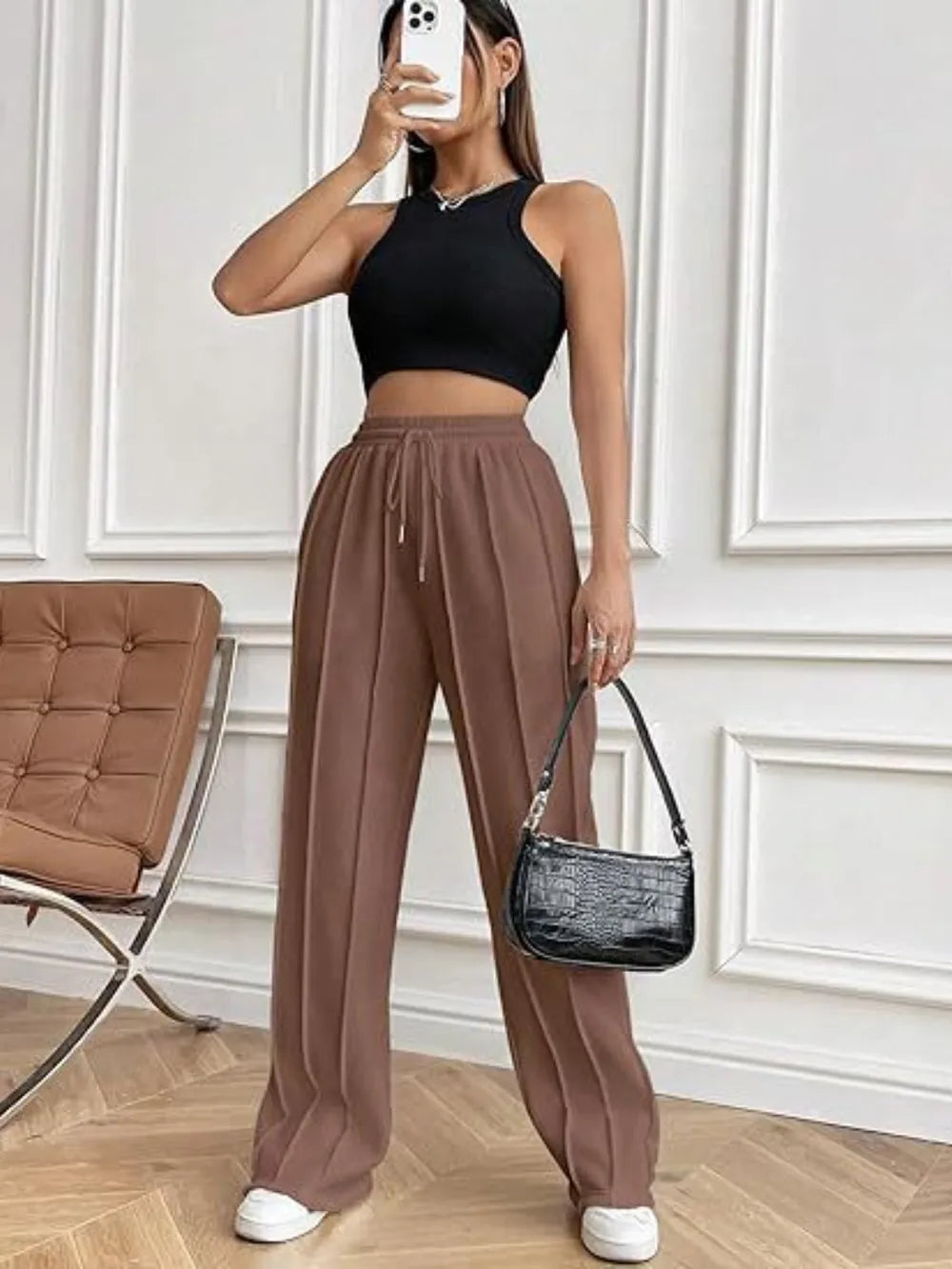 Drawstring Wide Leg Pants with Pockets – Trendsi | ClozArt