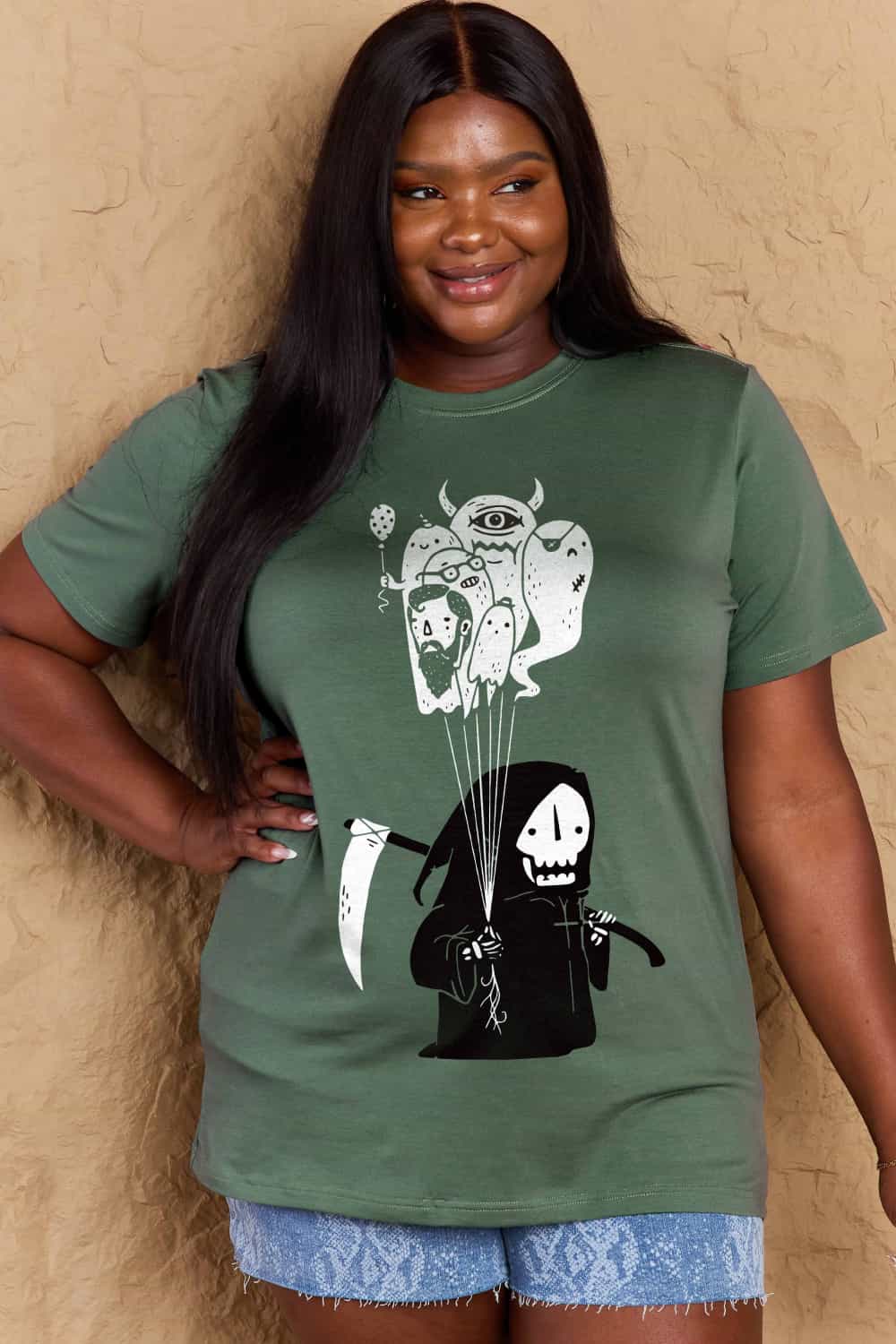 Simply Love Full Size Death Graphic T-Shirt – Trendsi | ClozArt
