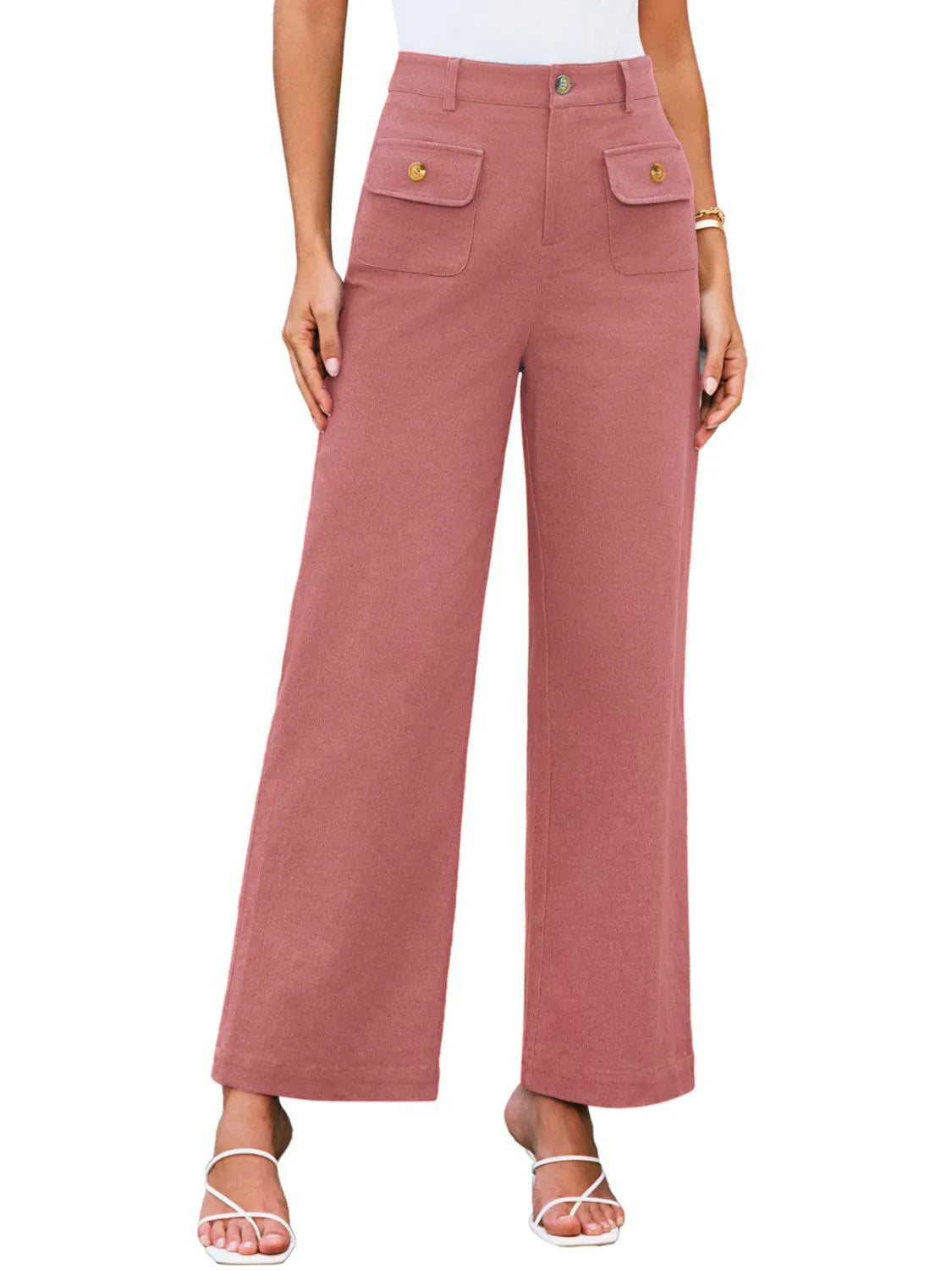 High Waist Wide Leg Pants – Trendsi | ClozArt