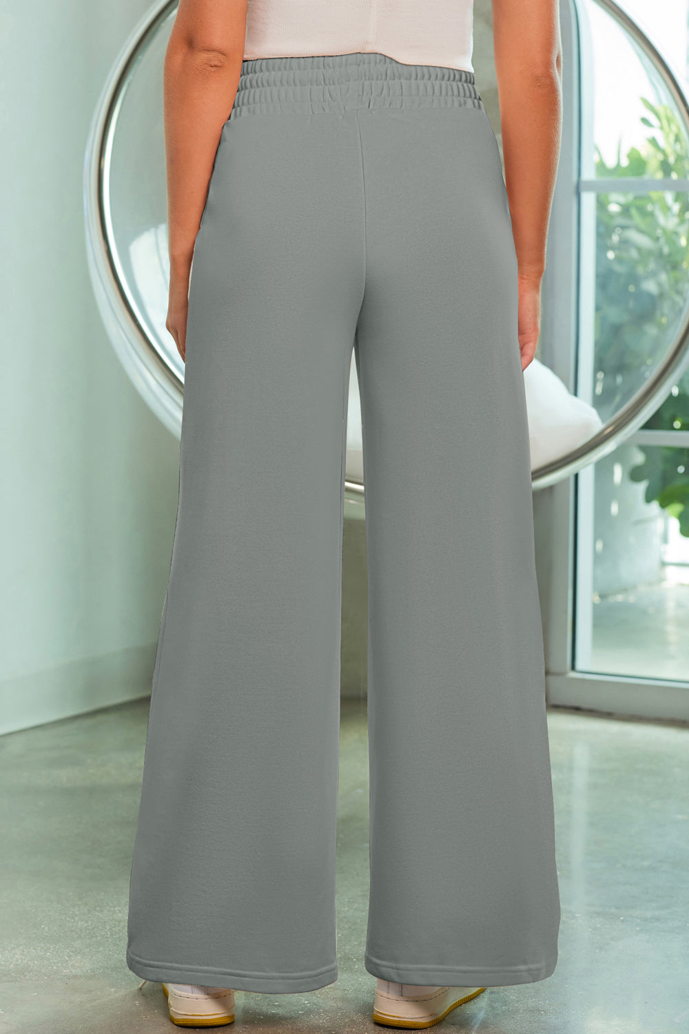 Drawstring Wide Leg Pants with Pockets – Trendsi | ClozArt