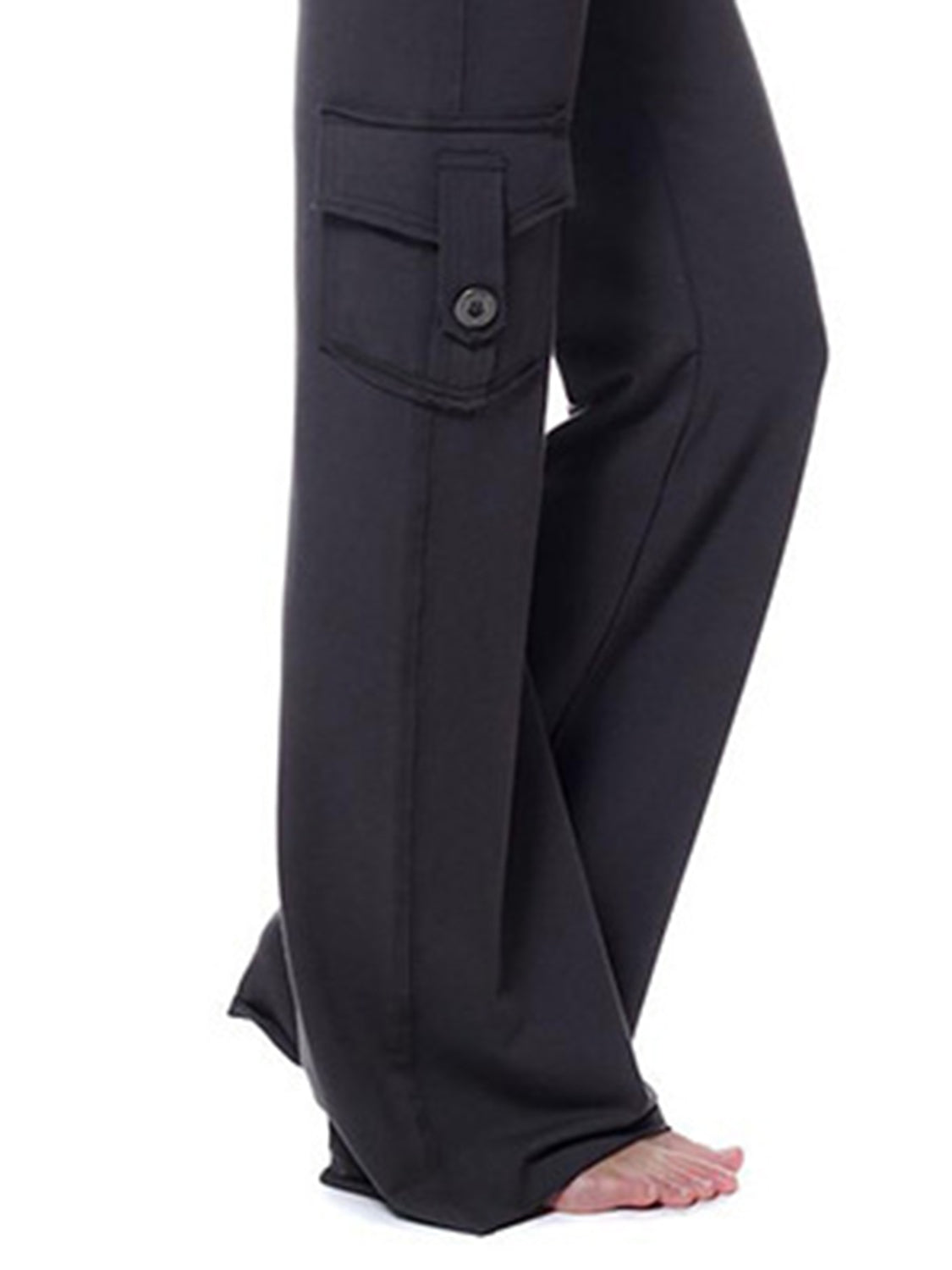 Mid Waist Pants with Pockets – Trendsi | ClozArt