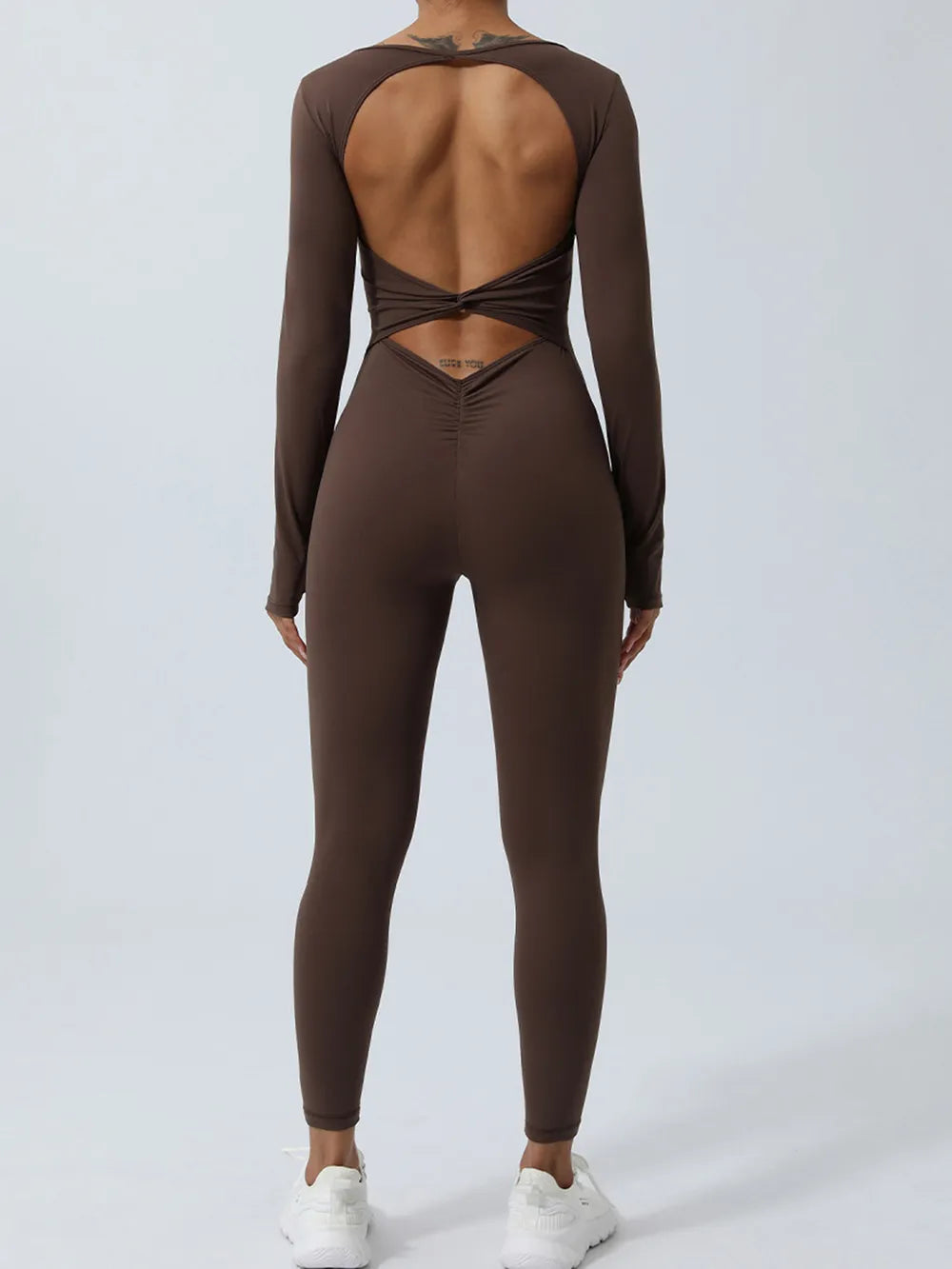 Twisted Backless Long Sleeve Jumpsuit – Trendsi | ClozArt