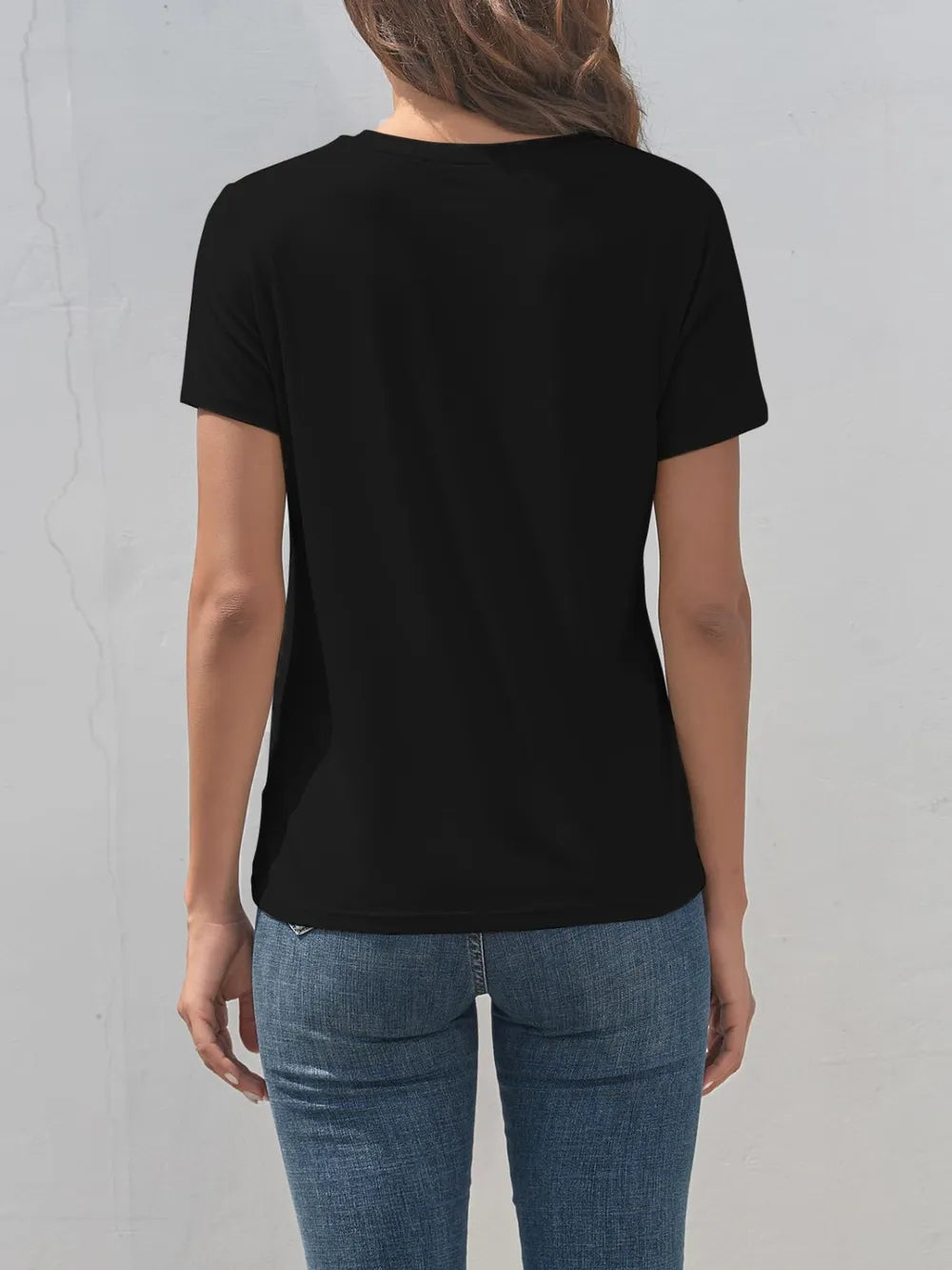 Cross Graphic Round Neck T-Shirt – Trendsi | ClozArt