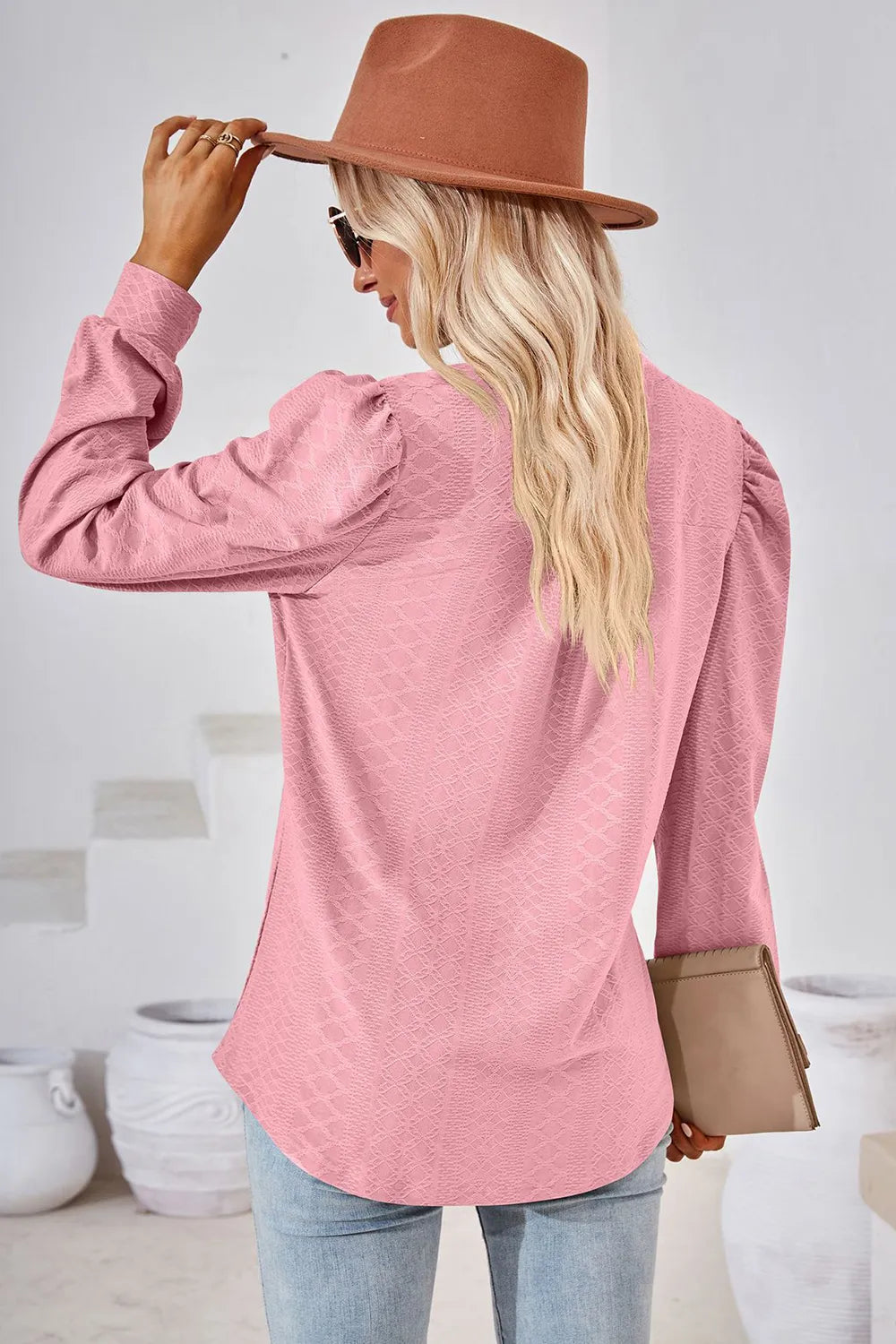 Notched Long Sleeve T-Shirt – Trendsi | ClozArt