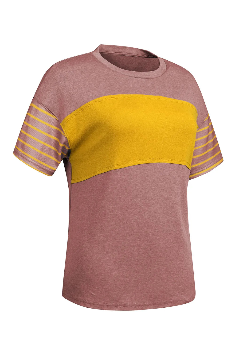Striped Round Neck Short Sleeve T-Shirt – Trendsi | ClozArt