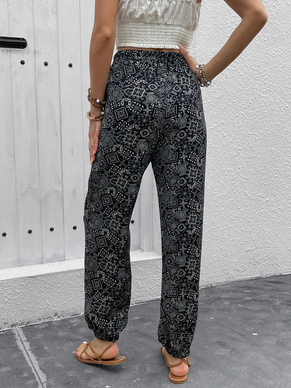 Perfee Printed High Waist Pants – Trendsi | ClozArt