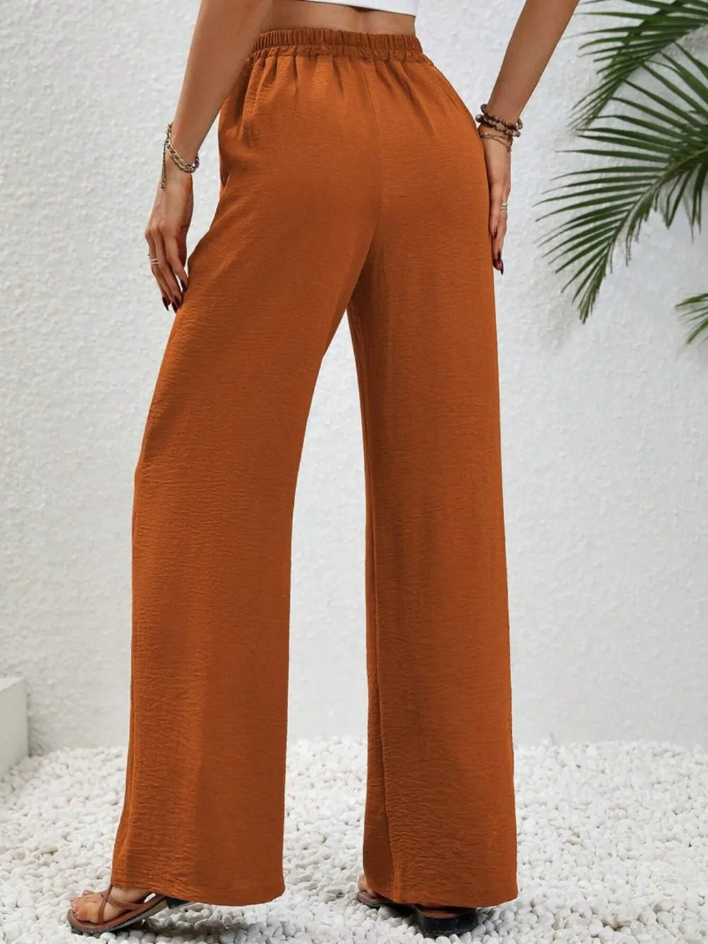 Wide Leg Drawstring Pants – Trendsi | ClozArt
