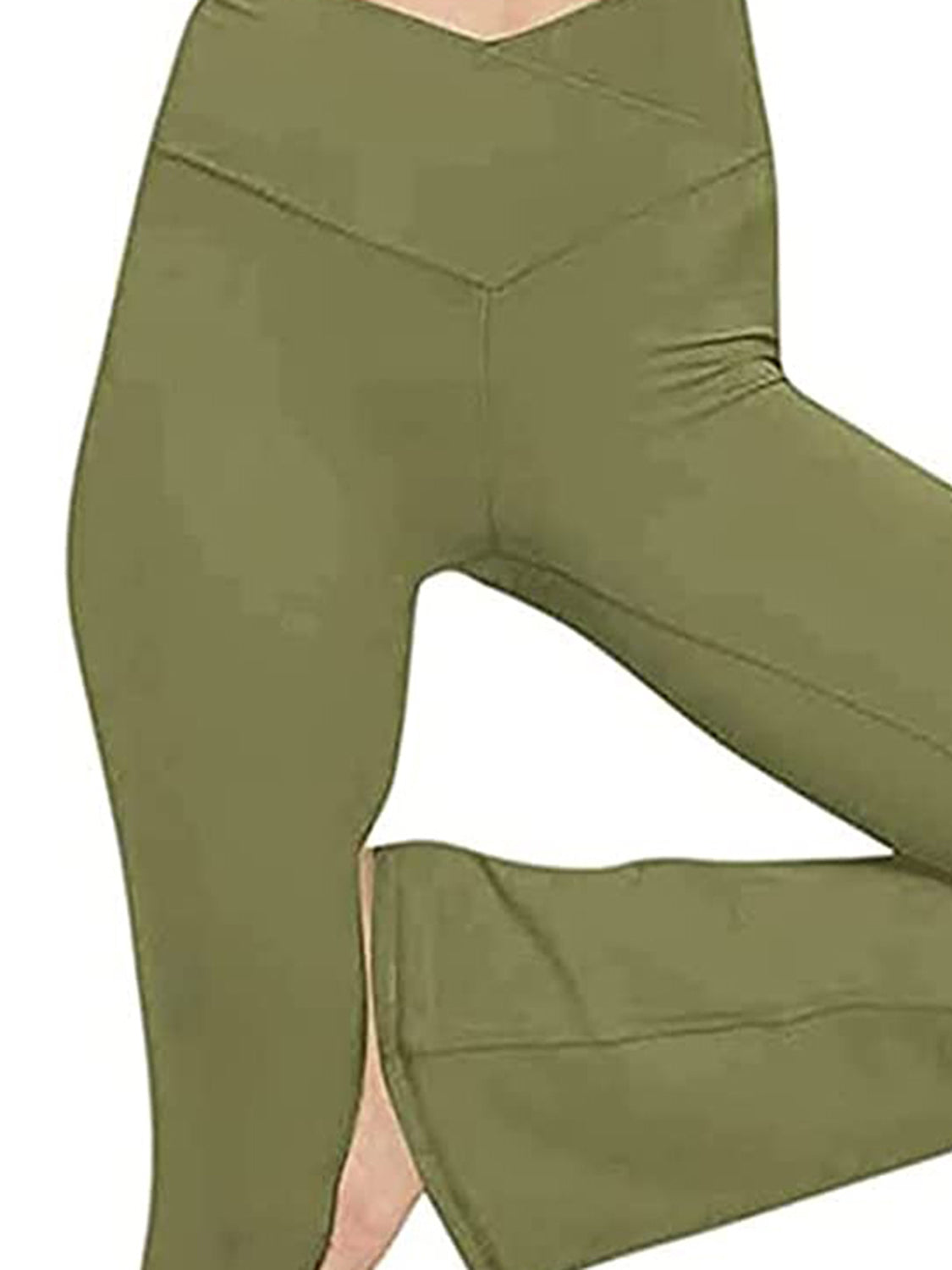 V-Waist Bootcut Long Pants – Trendsi | ClozArt