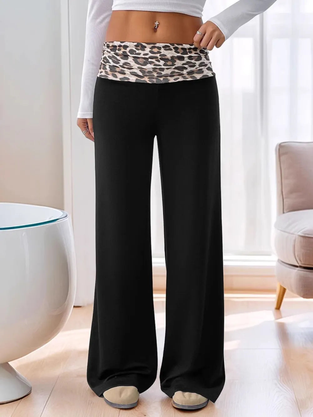 High Waist Leopard Pants – Trendsi | ClozArt