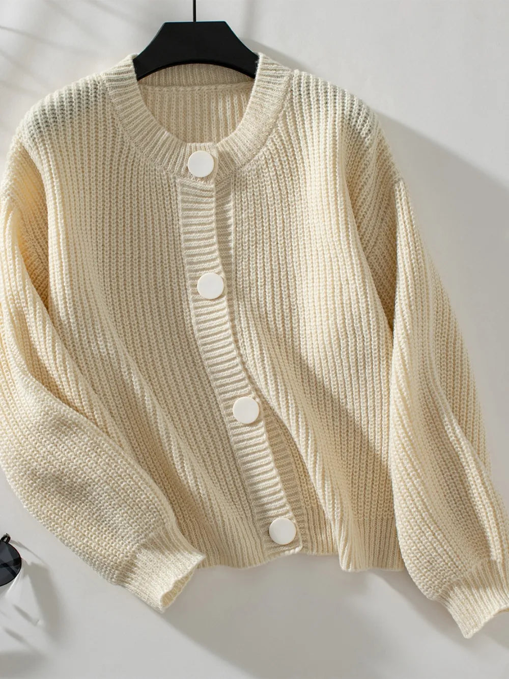 Button Down Long Sleeve Cardigan – Trendsi | ClozArt