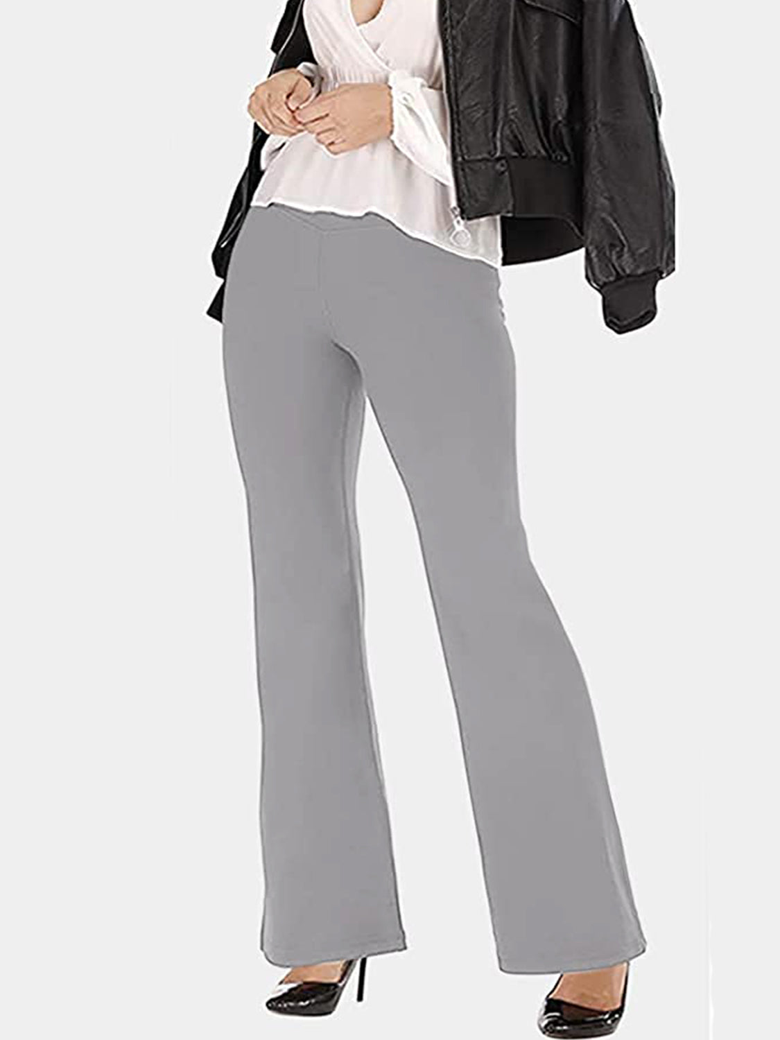 V-Waist Bootcut Long Pants – Trendsi | ClozArt