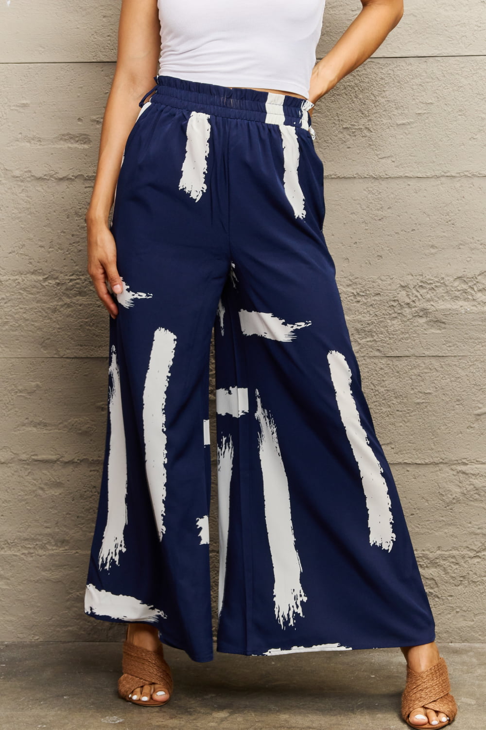 Perfee Printed Wide Leg Long Pants – Trendsi | ClozArt