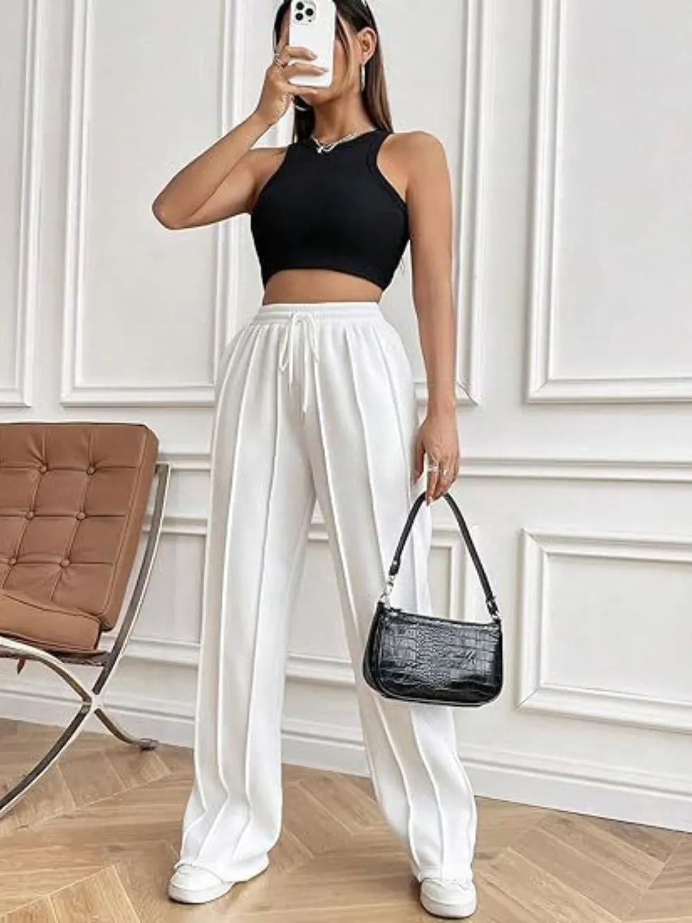 Drawstring Wide Leg Pants with Pockets – Trendsi | ClozArt