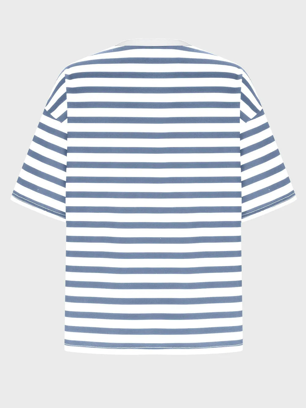 Striped Round Neck Half Sleeve T-Shirt – Trendsi | ClozArt