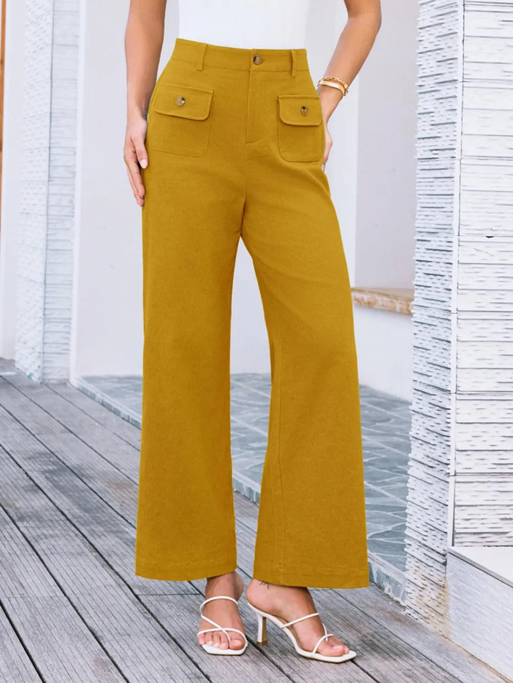 High Waist Wide Leg Pants – Trendsi | ClozArt