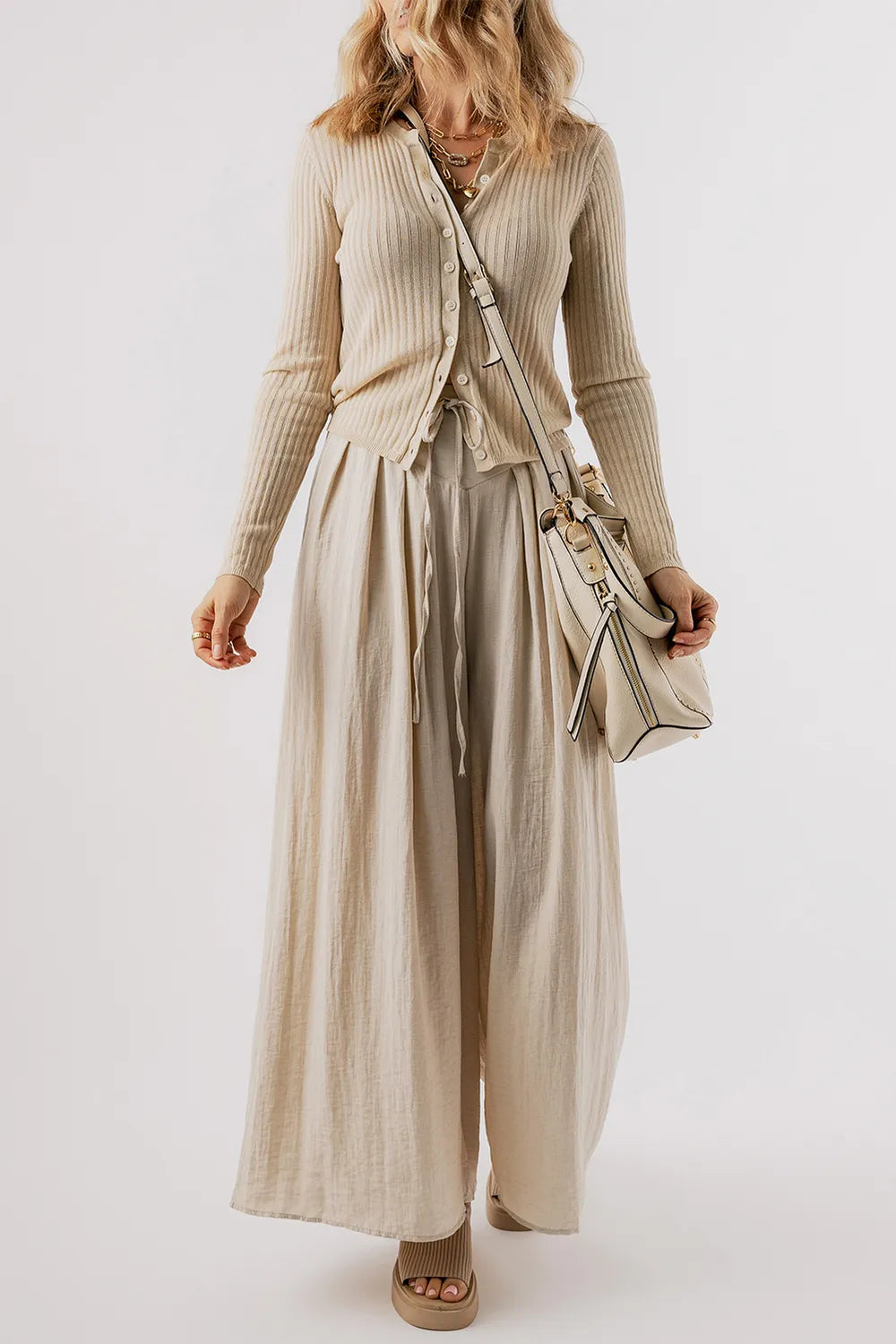Tied Wide Leg Pants – Trendsi | ClozArt