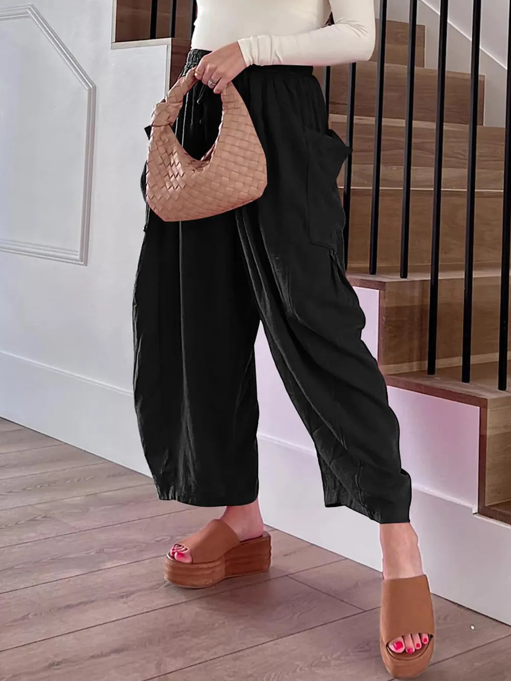Full Size Wide Leg Pants with Pockets – Trendsi | ClozArt