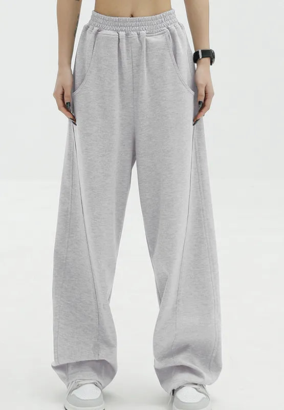 Elastic Waist Sweatpants with Pockets – Trendsi | ClozArt