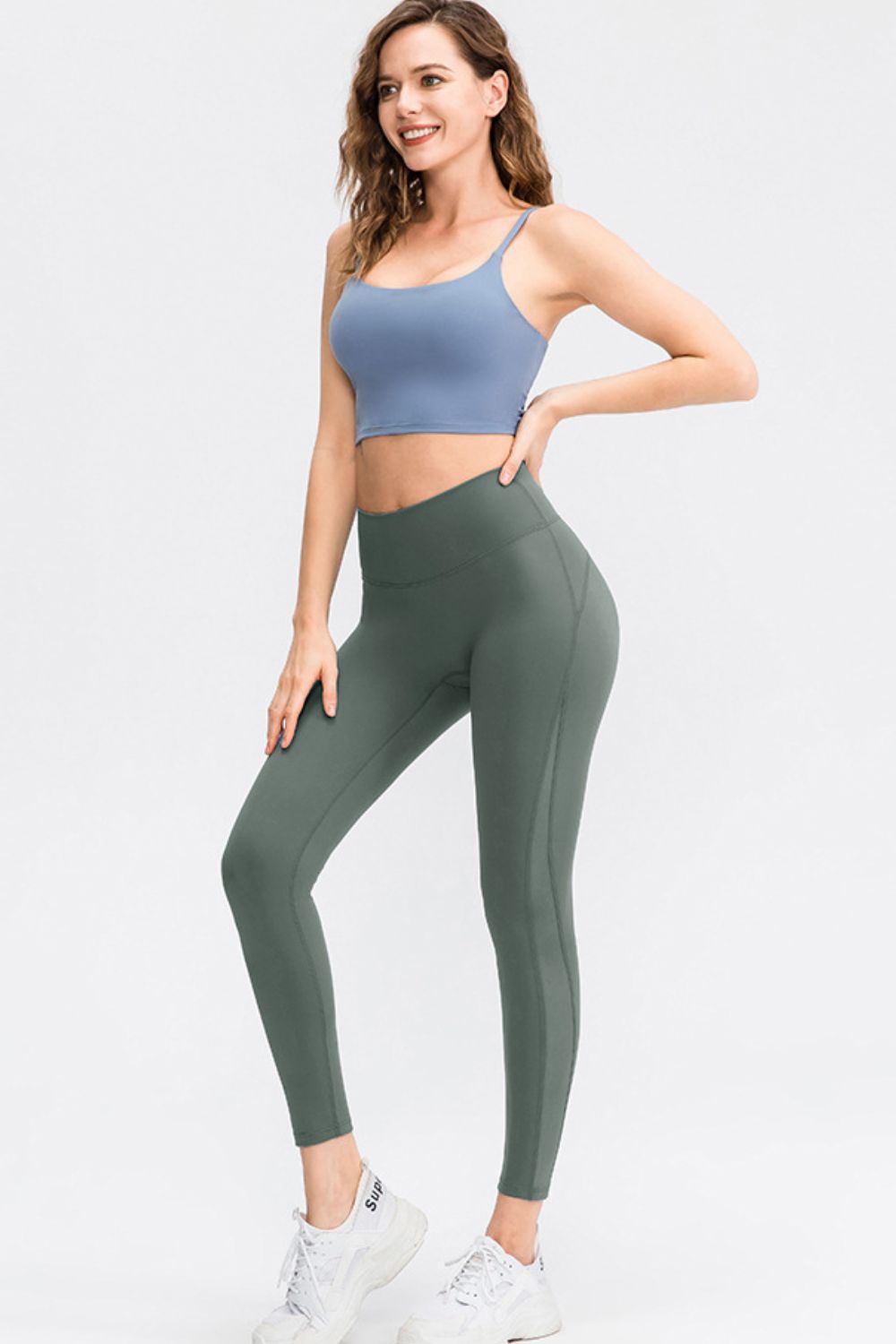 Wide Waistband Slim Fit Long Sports Pants – Trendsi | ClozArt