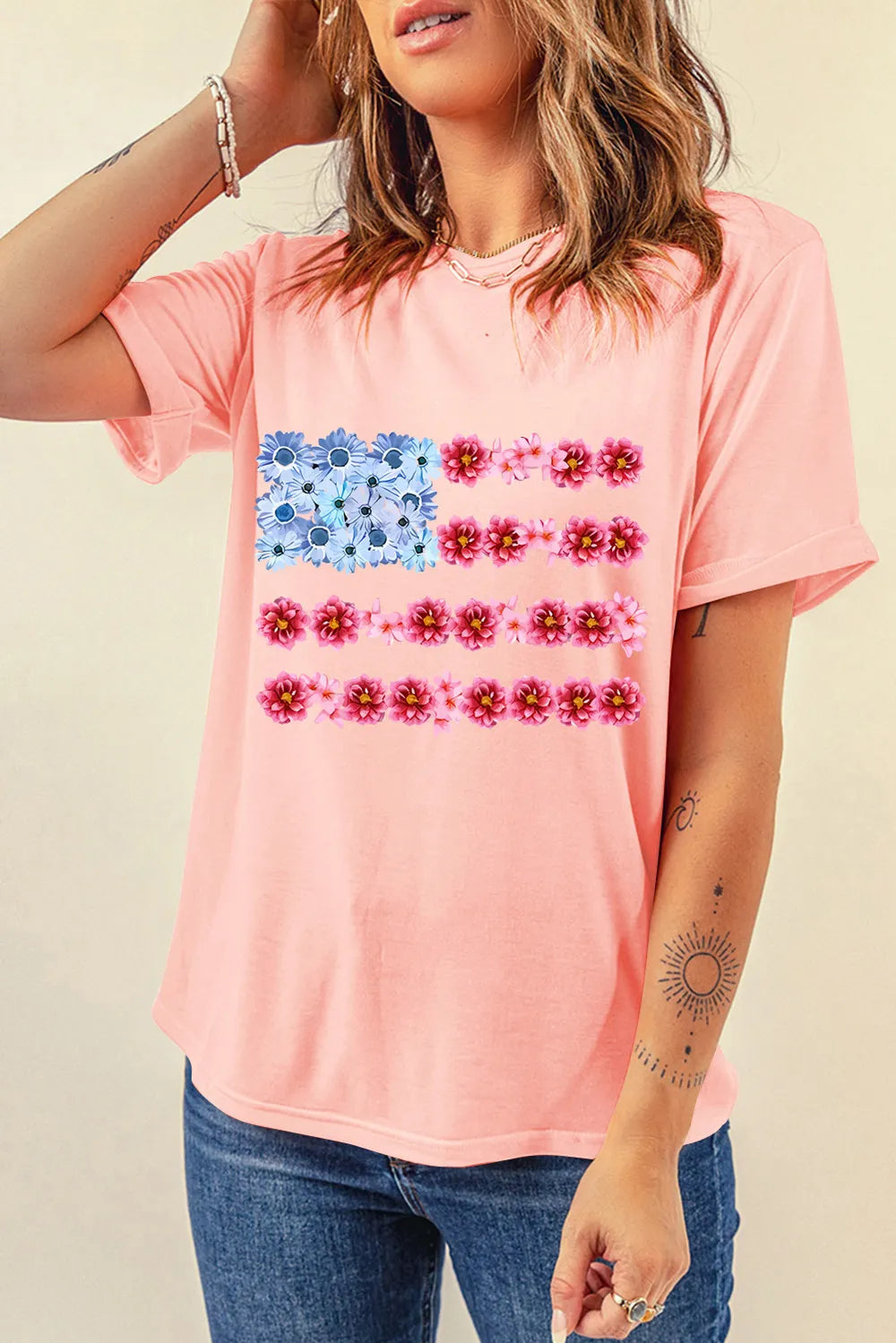 Graphic Round Neck Short Sleeve T-Shirt – Trendsi | ClozArt