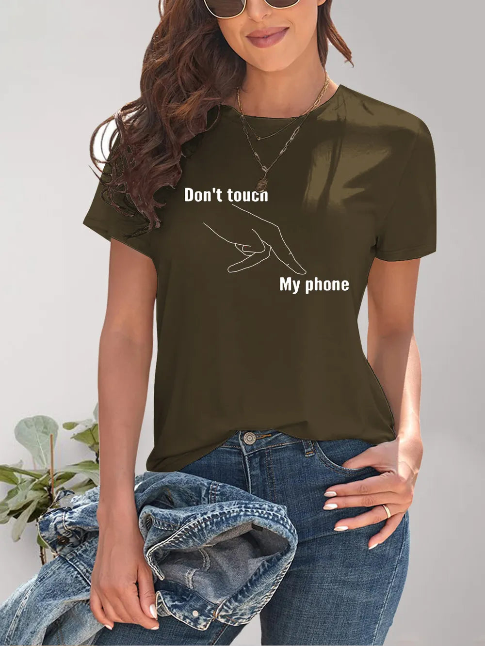 Graphic Round Neck Short Sleeve T-Shirt – Trendsi | ClozArt