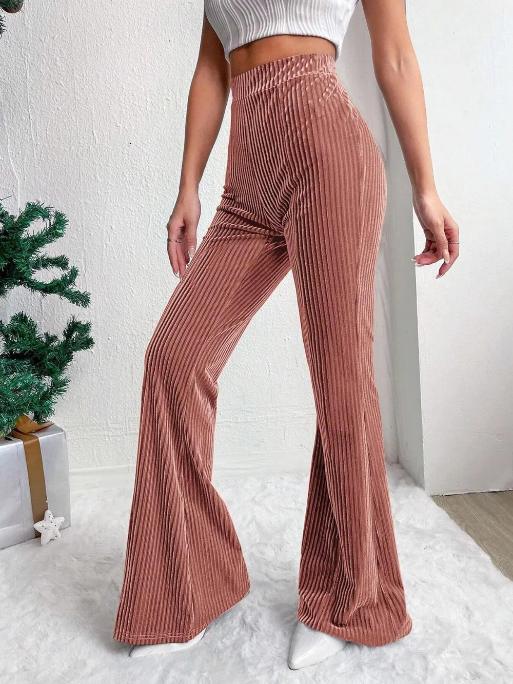 High Waist Flare Pants – Trendsi | ClozArt