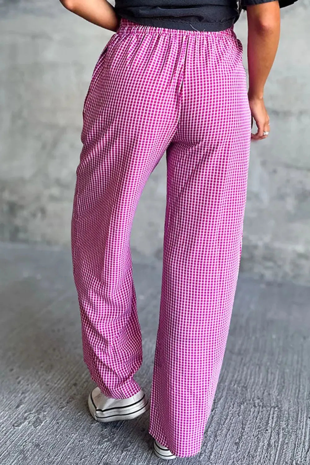 Plaid Wide Leg Pants with Pockets – Trendsi | ClozArt